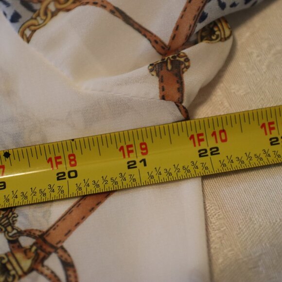 St John Sport Sheer Med Button Down Mob Wife Retro Glam Rock Equestrian - Picture 7 of 12